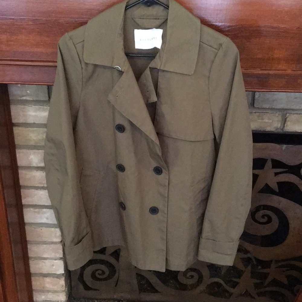 Everlane trench M, olive color